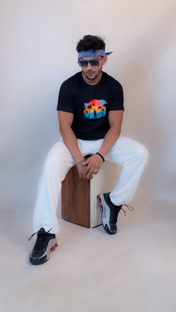 Cloud Comfort Premium Tee - Sunset Silhouette” Edition